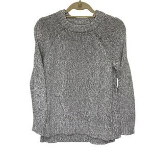 Aerie Speckled Knit Sweater Crew Neck Long Sleeve Women Size S